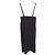 Autre Marque Yori Hochtailliertes I-Line Kleid Schwarz