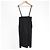 Autre Marque Yori Hochtailliertes I-Line Kleid Schwarz - Ansicht 2