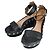 Autre Marque Sandali con zeppa in pelle chiodati Gianvito Rossi Nero