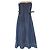 Autre Marque Vestido Largo de Denim CASA FLINE Azul