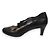 Prada Crossband Leder Pumps Schwarz - Ansicht 2