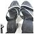 Autre Marque MAX&Co. Leder Chunky Heel Riemchensandalen Schwarz - Ansicht 5