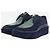 Jil Sander Blaue Wildleder-Plateauschuhe - Größe EU 38,5 - Ansicht 2