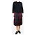 Red Valentino Falda de mezcla de lana a cuadros marrón - talla UK 12 Castaño - vista 2