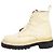 Proenza Schouler Creme Kampfstiefel mit Profilsohle - Größe EU 37 (UK 4) Roh