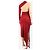 Courreges Rotes Streifen-Midi-Kleid - Größe L - Ansicht 2