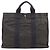 Hermès Hermes Air Line MM Graue Canvas Tote Bag Braun