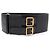 Cinto de couro maxi D-WAIST com dupla fivela dourada Christian Dior Preto