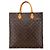Brauner Monogramm Sac Plat Louis Vuitton