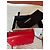 Borsa Chanel Flat Rossa in Pelle d'Agnello Rosso - vista 11