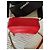 Borsa Chanel Flat Rossa in Pelle d'Agnello Rosso - vista 5