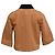 Chaqueta corta de manga corta en algodón marrón con cuello de pana Loewe Castaño Roja - vista 3