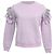 Stella Mc Cartney Stella McCartney Sweatshirt mit Rüsche aus pastelllila Baumwolle