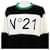 Autre Marque N21 Wollpullover Schwarz Grün Roh - Ansicht 2