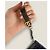 Clutch Chanel Gabrielle in tweed e pelle di vitello Blu - vista 19