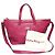 Borsa a mano/spalla in pelle rosa Salvatore Ferragamo