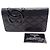 Chanel Cambon Bifold Langbörse Schwarz Pink