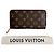 Zippy Geldbörse Monogram Louis Vuitton Braun Pink Monogramm