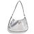 Prada Cleo Schultertasche aus Spazzolato-Leder Mittel Silber
