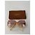 Vintage Yves Saint Laurent Übergroße Sonnenbrille Beige Rot - Ansicht 11