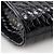 Autre Marque Borsa a spalla in pelle goffrata MORABITO 2 in 1 con catena Nero - vista 4
