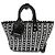 Borsa Bistro Basket Balenciaga, XS Marrone Nero Bianco