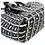 Borsa Bistro Basket Balenciaga, XS Marrone Nero Bianco - vista 7