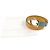 GUCCI Two-Tone Leather Belt Blue Yellow - view 2