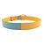 GUCCI Two-Tone Leather Belt Blue Yellow - view 4