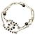 Bracciale in perle finte e strass CC placcato oro Chanel