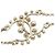 Bracciale in perle finte e strass CC placcato oro Chanel - vista 3