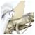 Charm per borsa Hermès Rodeo Pegasus Touch MM Marrone Bianco  - vista 10