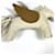 Charm per borsa Hermès Rodeo Pegasus Touch MM Marrone Bianco  - vista 7