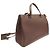 BOLSO LANCEL LISON A07894 DE CUERO GRANEADO BURDEOS CON BANDOLERA - vista 3