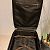 Valigia Trolley Prada in Pelle Saffiano Nera Marrone - vista 7