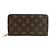 Zippy Geldbörse Monogram Louis Vuitton Blau Monogramm