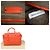 Borsa in pelle Bottega Veneta Rosso - vista 5