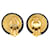 Orecchini Clip Coco Mark di Chanel Nero D'oro  - vista 2