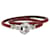 Bracelet Hermès en Cuir Marron et Métal Argenté  - vue 1