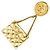 Spilla Chanel 31 Rue Cambon Coco Mark Matelassé D'oro