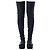 Botas de cuña de cuero hasta el muslo Rick Owens Negro - vista 3