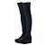 Botas de cuña de cuero hasta el muslo Rick Owens Negro - vista 4