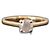 Autre Marque Französischer Solitärring GIA 0,59 ct. mit natürlichem rundem Brillanten Weiß