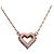 Collana Cuore Strass Louis Vuitton Rosa Rosso D'oro - vista 3