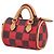 Portachiavi Mini Speedy Damier Pop di Louis Vuitton Marrone Rosso - vista 2