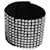 Bracciale in cristallo e pelle Balmain Argento