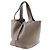 Borsa Picotin MM in pelle Taurillon Clemence di Hermès Marrone Taupe - vista 2