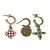 Orecchini Monogram Looping Charm M66074 di Louis Vuitton Rosa Blu D'oro