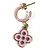 Orecchini Monogram Looping Charm M66074 di Louis Vuitton Rosa Blu D'oro - vista 4