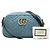Gucci Blu Piccolo GG Marmont Matelassé Denim Perla Crossbody - vista 8